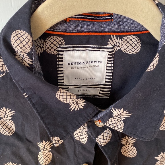 Men's short sleeve button slim fit - Picture 2 of 3